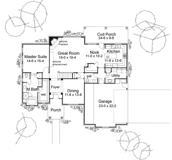 Main Floor Plan: 61-166