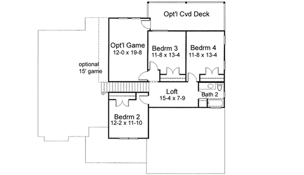 Upper/Second Floor Plan: 61-166