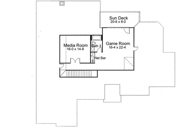 Upper/Second Floor Plan: 61-167