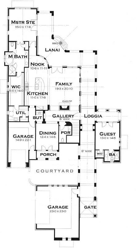 Main Floor Plan: 61-172