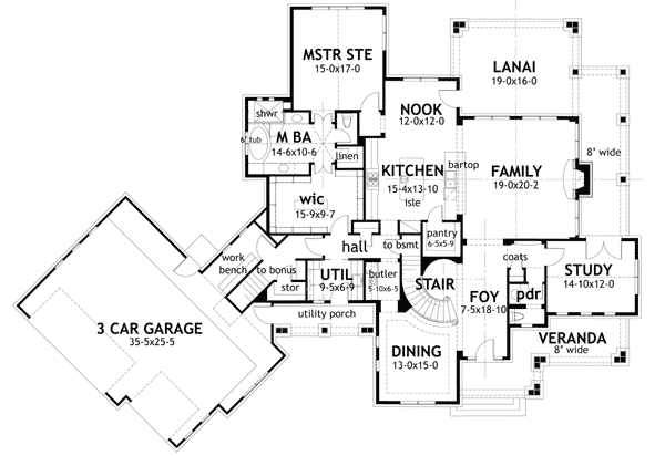 Main Floor Plan: 61-174