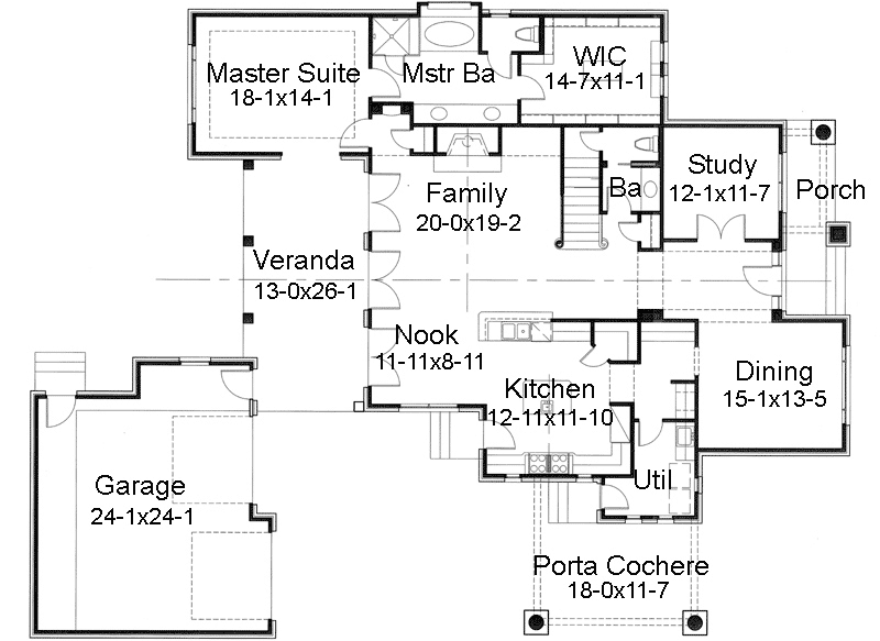 Main Floor Plan: 61-178