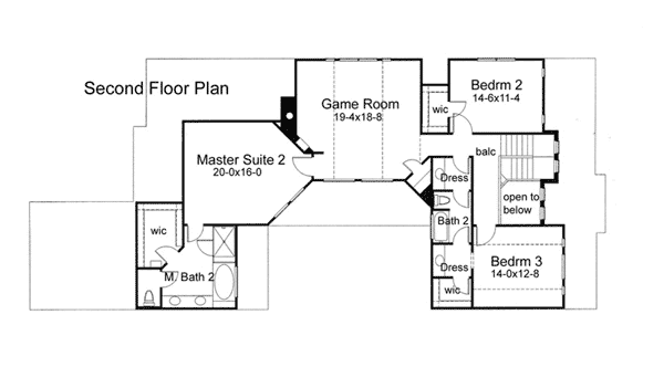 Upper/Second Floor Plan: 61-179