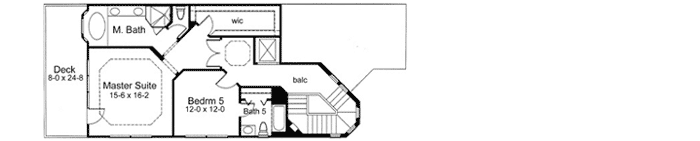 Upper/Second Floor Plan 61-180