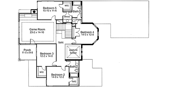 Upper/Second Floor Plan: 61-181