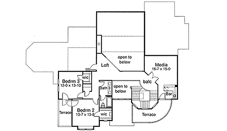 Upper/Second Floor Plan: 61-182