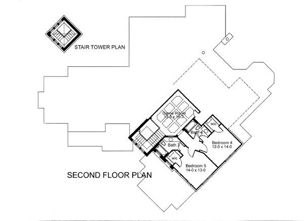 Upper/Second Floor Plan: 61-183