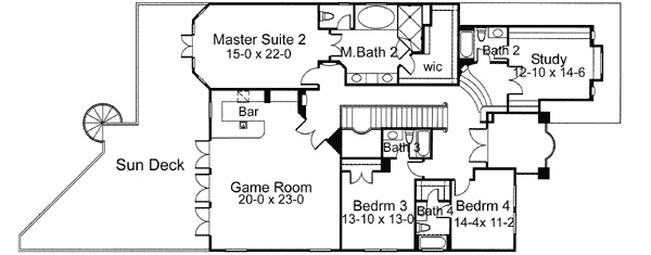Upper/Second Floor Plan: 61-185