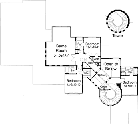 Upper/Second Floor Plan: 61-186