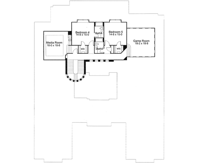 Upper/Second Floor Plan:61-189