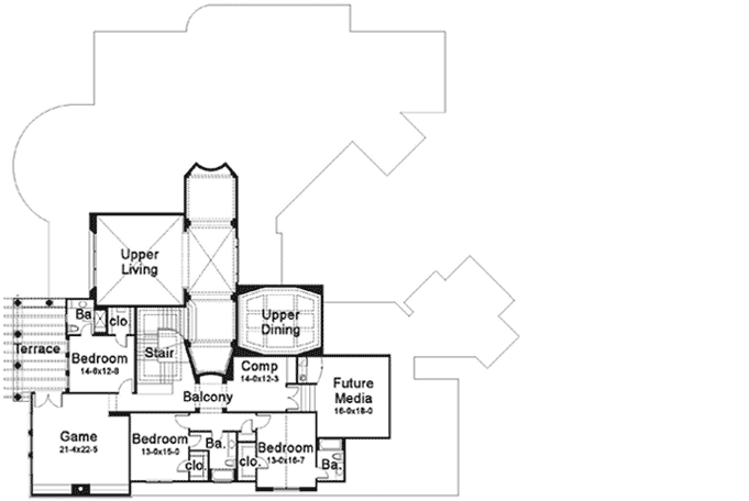 Upper/Second Floor Plan:61-190