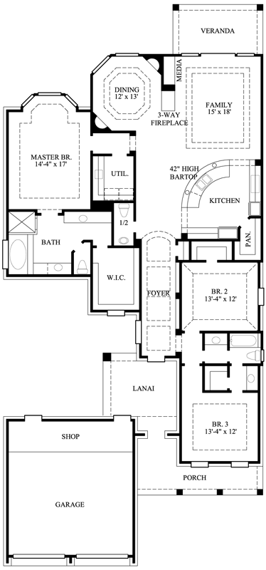 Main Floor Plan: 62-102