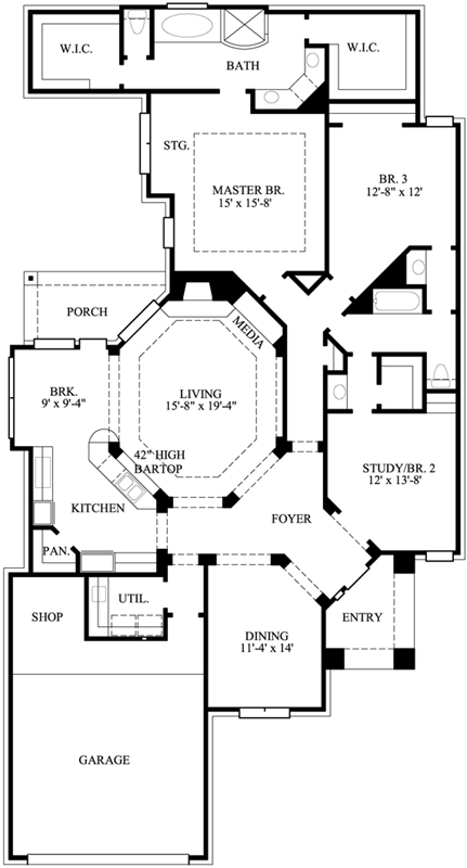Main Floor Plan: 62-104