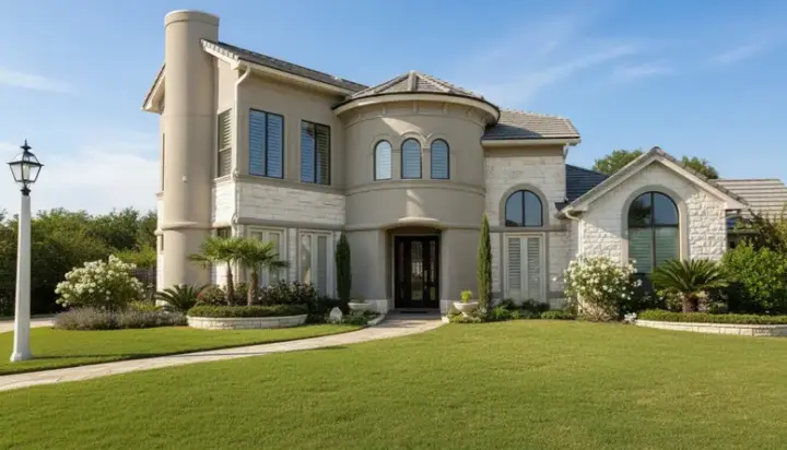 Mediterranean house plans 62-107 - front exterior, 2,412 sq ft, 3 bed, 2 bath house plans | Monster House Plans
