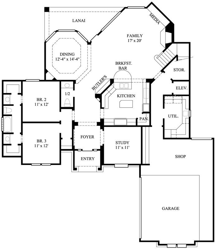 Main Floor Plan: 62-115
