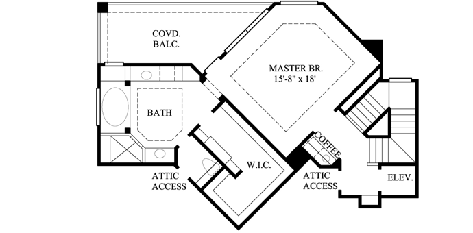 Upper/Second Floor Plan: 62-115