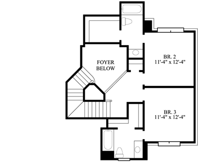 Upper/Second Floor Plan: 62-121