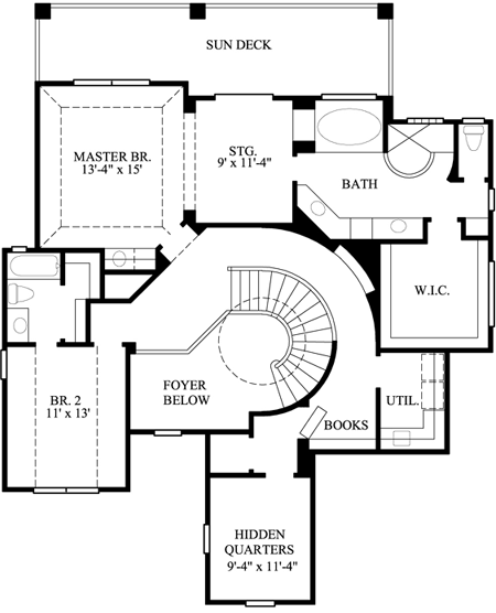 Upper/Second Floor Plan: 62-122