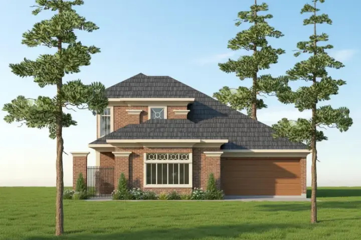 Mediterranean house plans 62-123 - front exterior, 2,758 sq ft, 3 bed, 3 bath house plans | Monster House Plans
