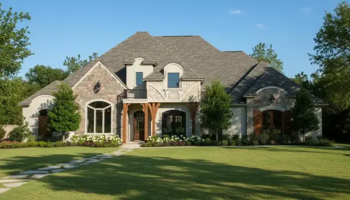 French Country house plans 62-130 - front exterior, 2,897 sq ft, 3 bed, 2 bath house plans | Monster House Plans