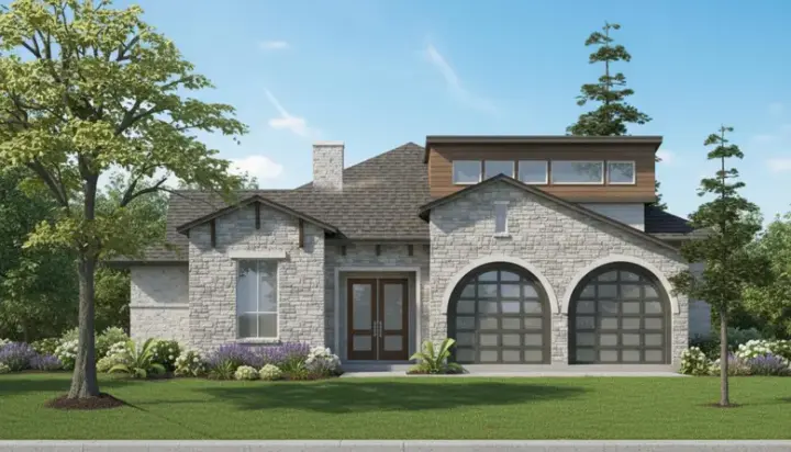 Tuscan house plans 62-134 - front exterior, 2,924 sq ft, 3 bed, 2 bath house plans | Monster House Plans