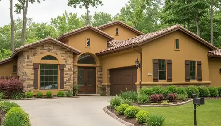 Spanish house plans 62-138 - front exterior, 2,990 sq ft, 3 bed, 3 bath house plans | Monster House Plans