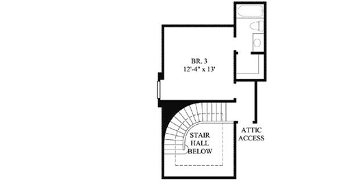 Upper/Second Floor Plan: 62-138