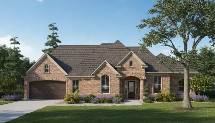 European house plans 62-139 - front exterior, 3,041 sq ft, 3 bed, 2 bath house plans | Monster House Plans