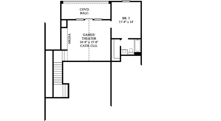 Upper/Second Floor Plan: 62-153