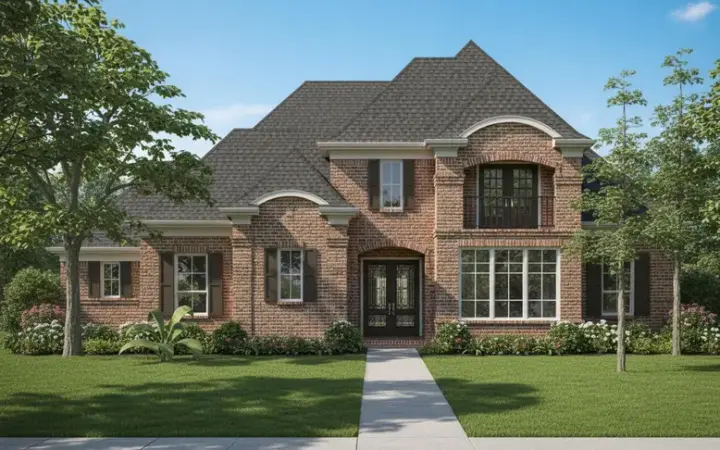 Traditional house plans 62-155 - front exterior, 3,236 sq ft, 2 bed, 3 bath house plans | Monster House Plans