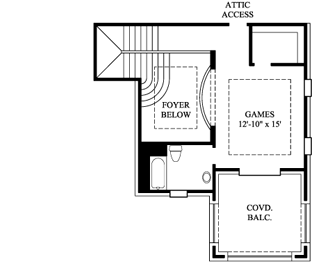 Upper/Second Floor Plan: 62-155
