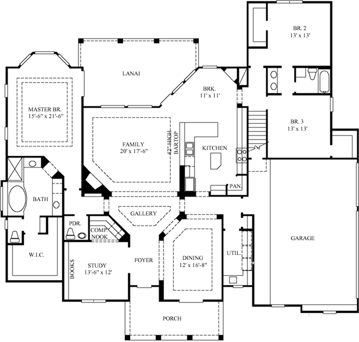 Main Floor Plan: 62-158