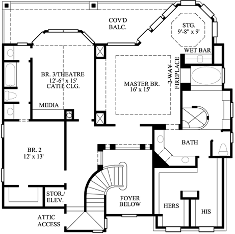 Upper/Second Floor Plan: 62-160