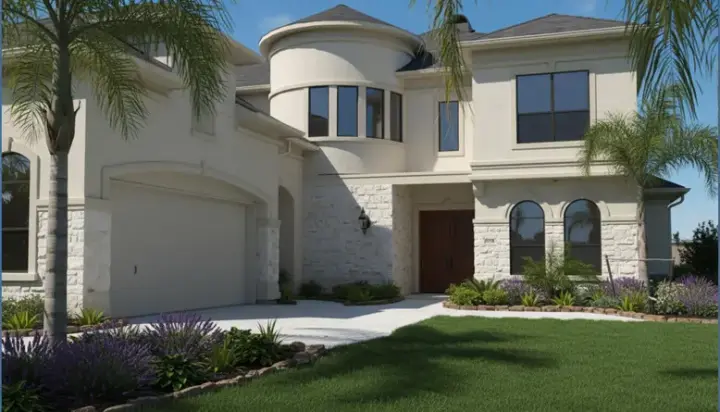 European house plans 62-161 - front exterior, 3,251 sq ft, 3 bed, 3 bath house plans | Monster House Plans
