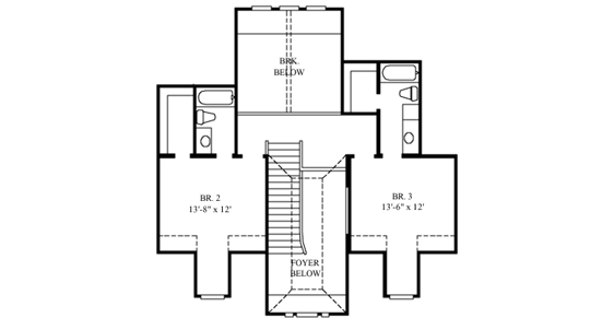 Upper/Second Floor Plan: 62-164