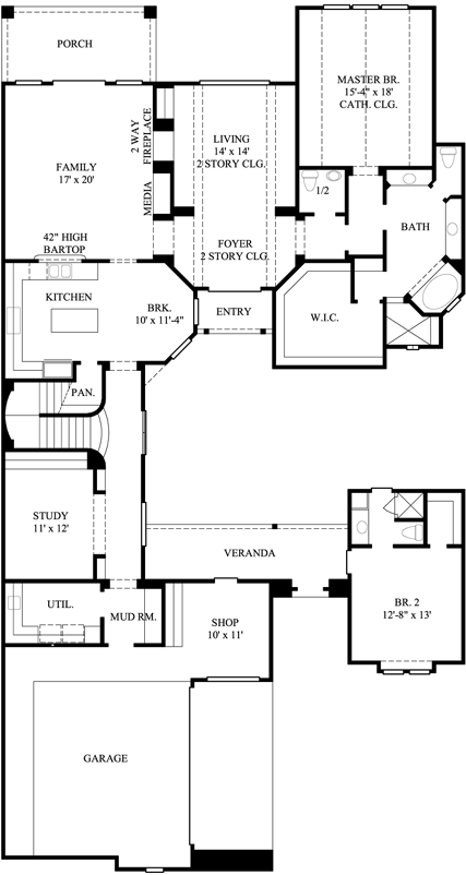 Main Floor Plan: 62-166