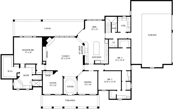 Main Floor Plan: 62-168