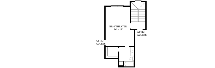 Upper/Second Floor Plan: 62-168