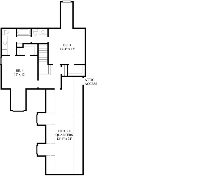 Upper/Second Floor Plan: 62-170