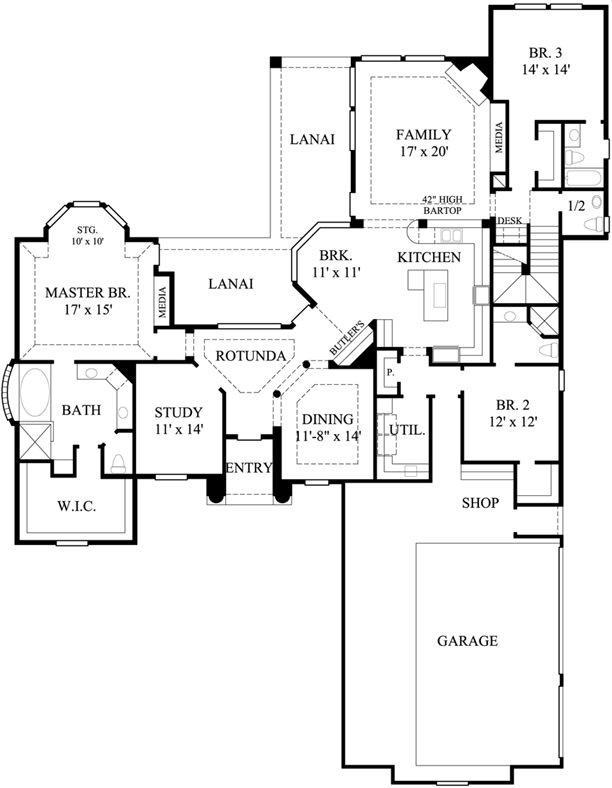 Main Floor Plan: 62-171