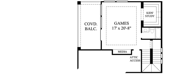 Upper/Second Floor Plan: 62-171