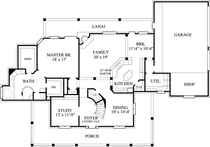 Main Floor Plan: 62-172