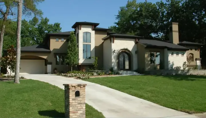European house plans 62-174 - front exterior, 3,371 sq ft, 3 bed, 3 bath house plans | Monster House Plans