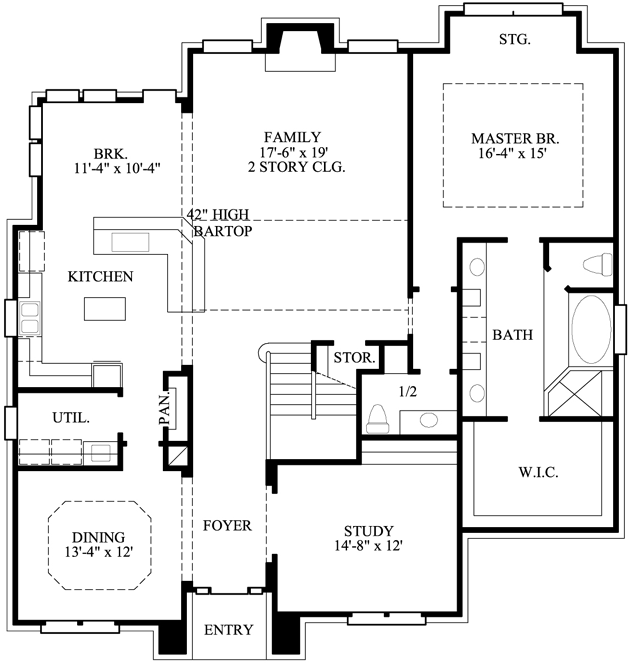 Main Floor Plan: 62-175