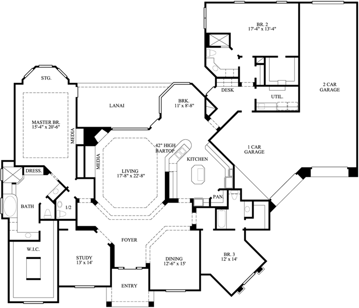 Main Floor Plan: 62-178