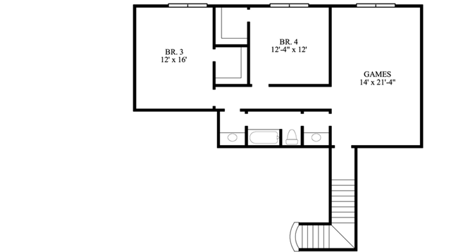 Upper/Second Floor Plan: 62-179