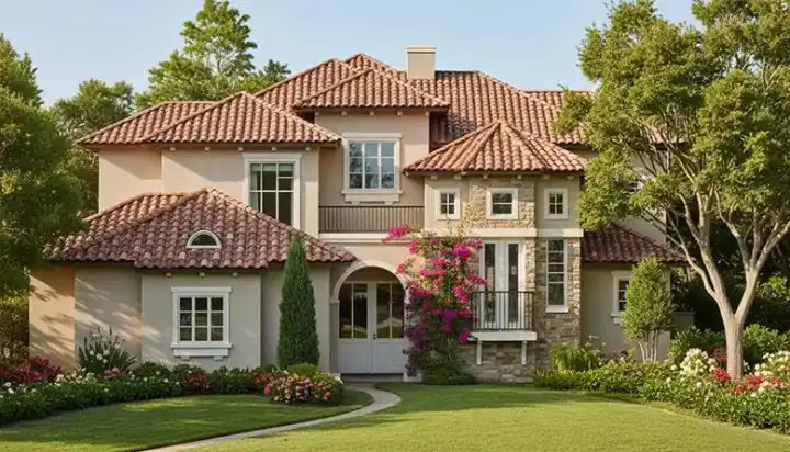 Italian house plans 62-180 - front exterior, 3,413 sq ft, 3 bed, 3 bath house plans | Monster House Plans