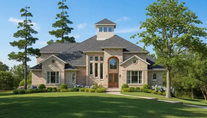 Mediterranean house plans 62-181 - front exterior, 3,436 sq ft, 3 bed, 3 bath house plans | Monster House Plans