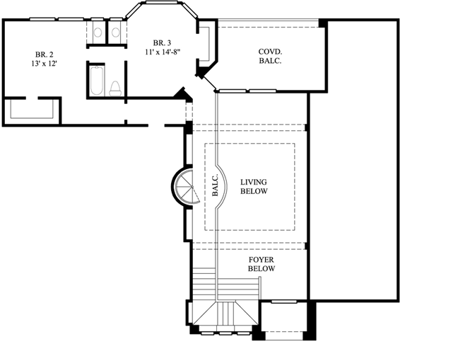 Upper/Second Floor Plan: 62-181