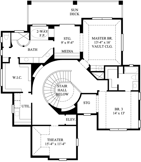 Upper/Second Floor Plan:62-182